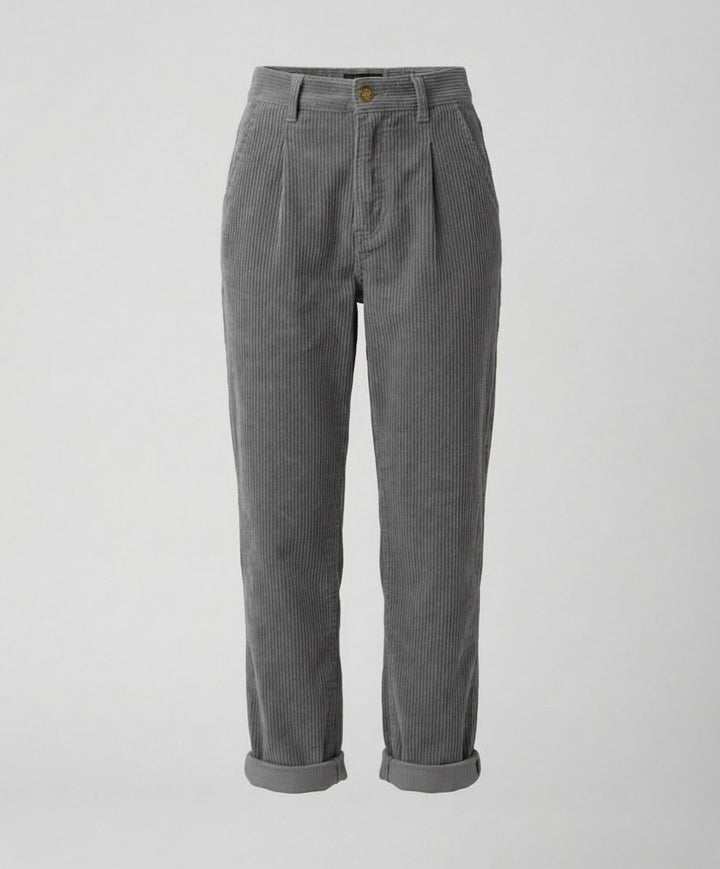 Angelique — Elastic Waist Corduroy Pants (7), StyleTruly