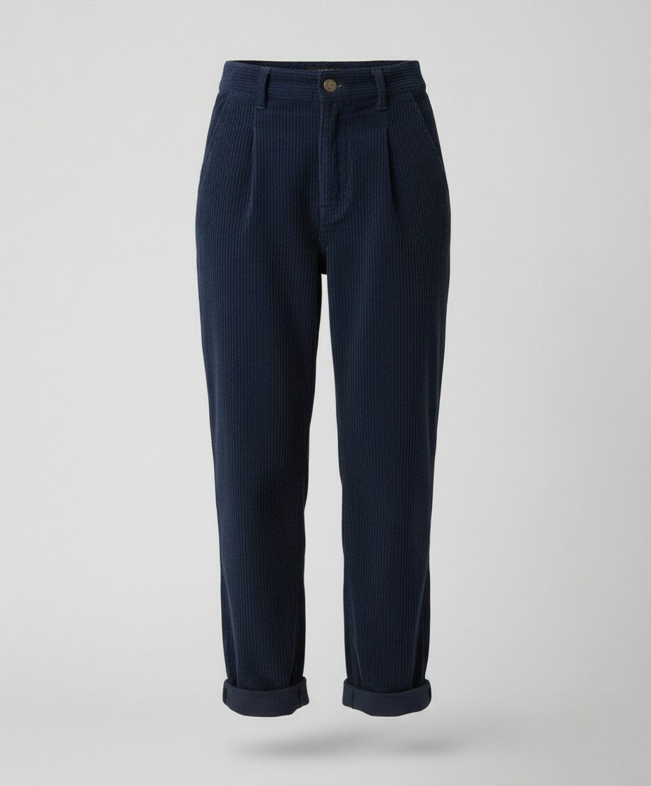 Angelique — Elastic Waist Corduroy Pants (8), StyleTruly