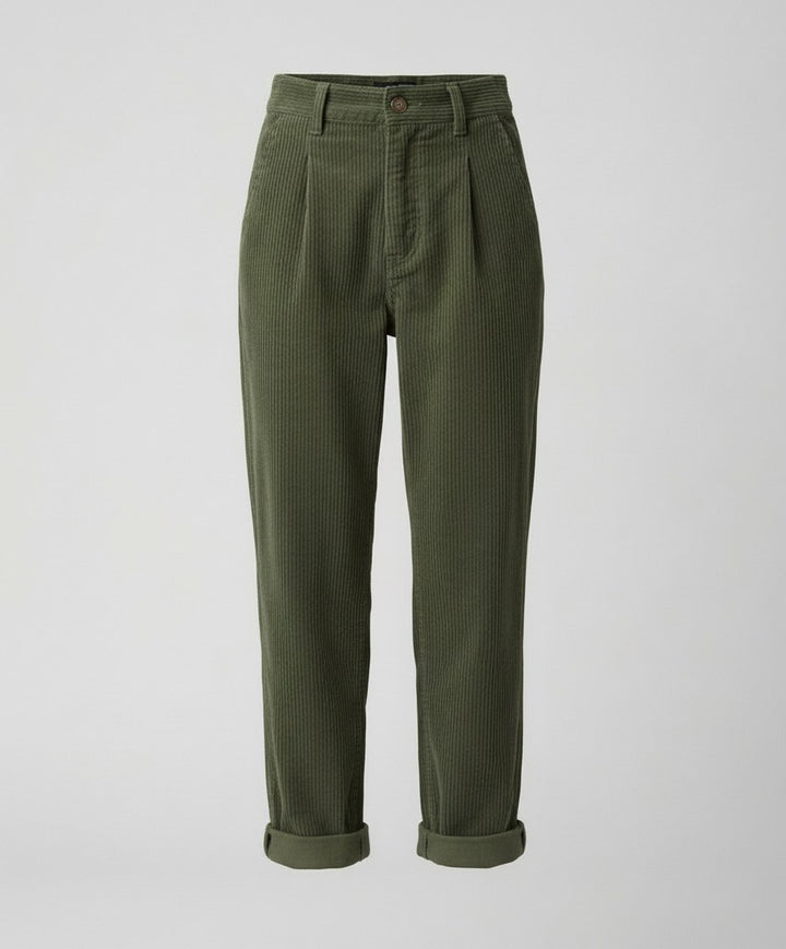 Angelique — Elastic Waist Corduroy Pants (9), StyleTruly