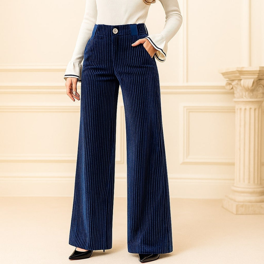 Annabelle — High Waisted Wide Leg Corduroy Pants (2), StyleTruly