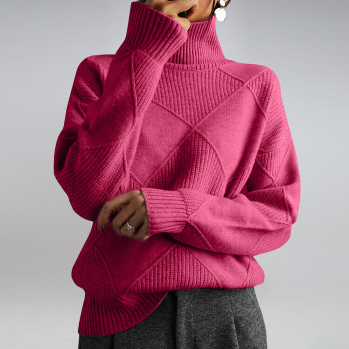 Ribbed Turtleneck Sweater for Women