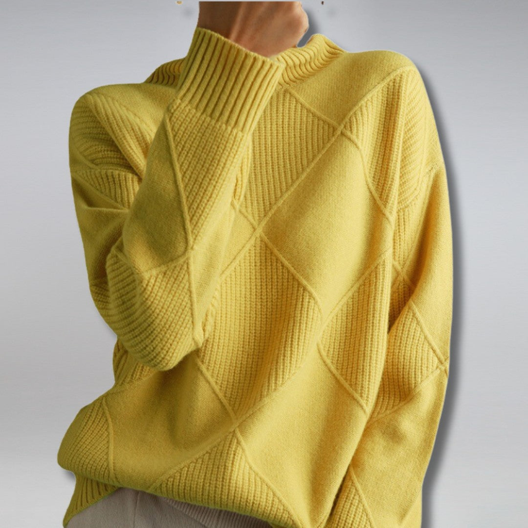 Ribbed Turtleneck Sweater for Women