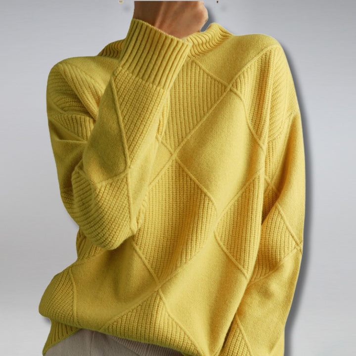 Ribbed Turtleneck Sweater for Women