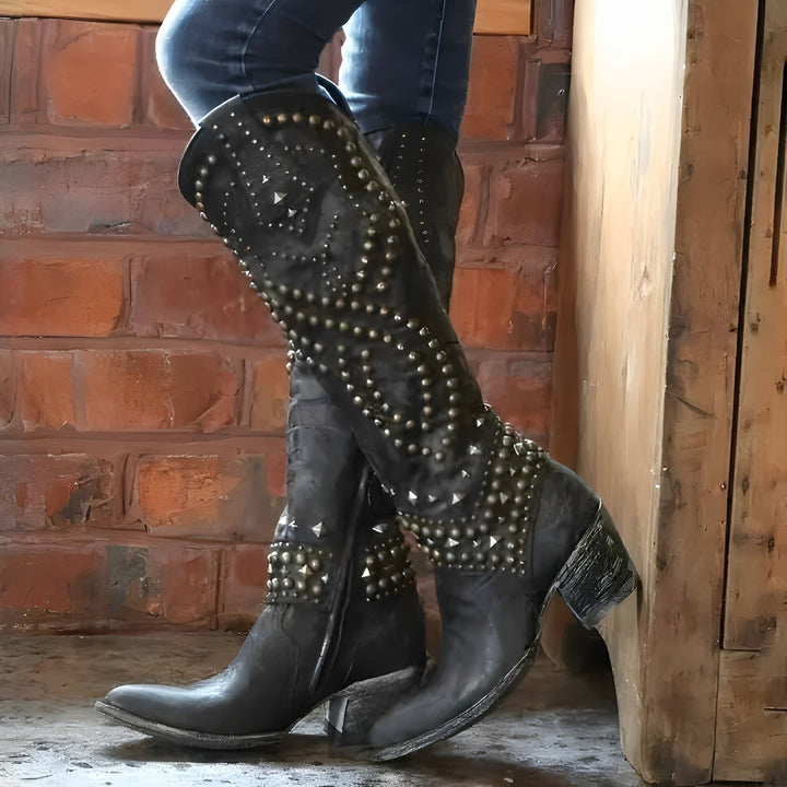 Brianna studded knee high boots — image 3