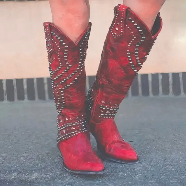 Brianna studded knee high boots — image 4