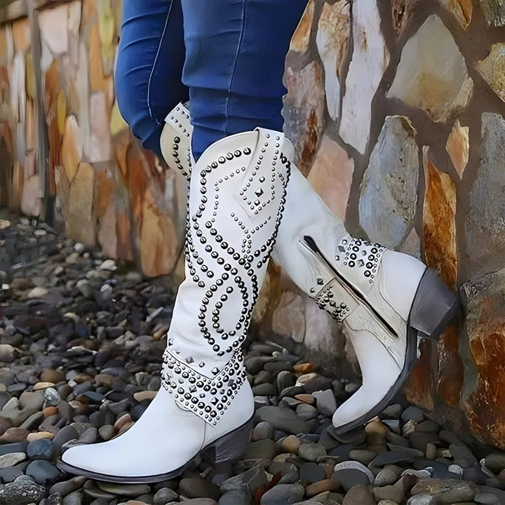 Brianna studded knee high boots — image 5