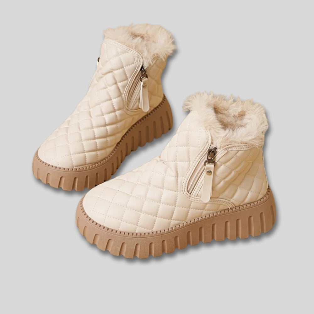 Brielle warm quilted platform winter snow boots — image 2