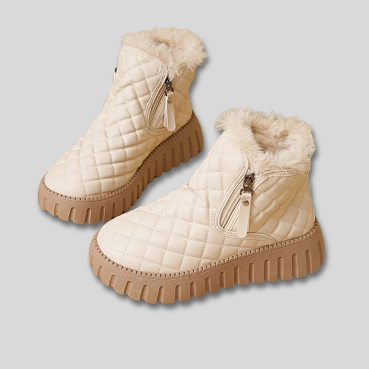 Brielle warm quilted platform winter snow boots — image 2