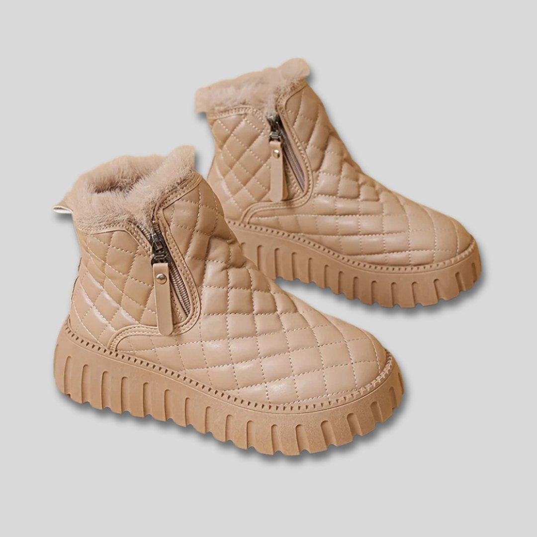Brielle warm quilted platform winter snow boots — image 3