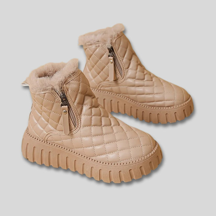 Brielle warm quilted platform winter snow boots — image 3
