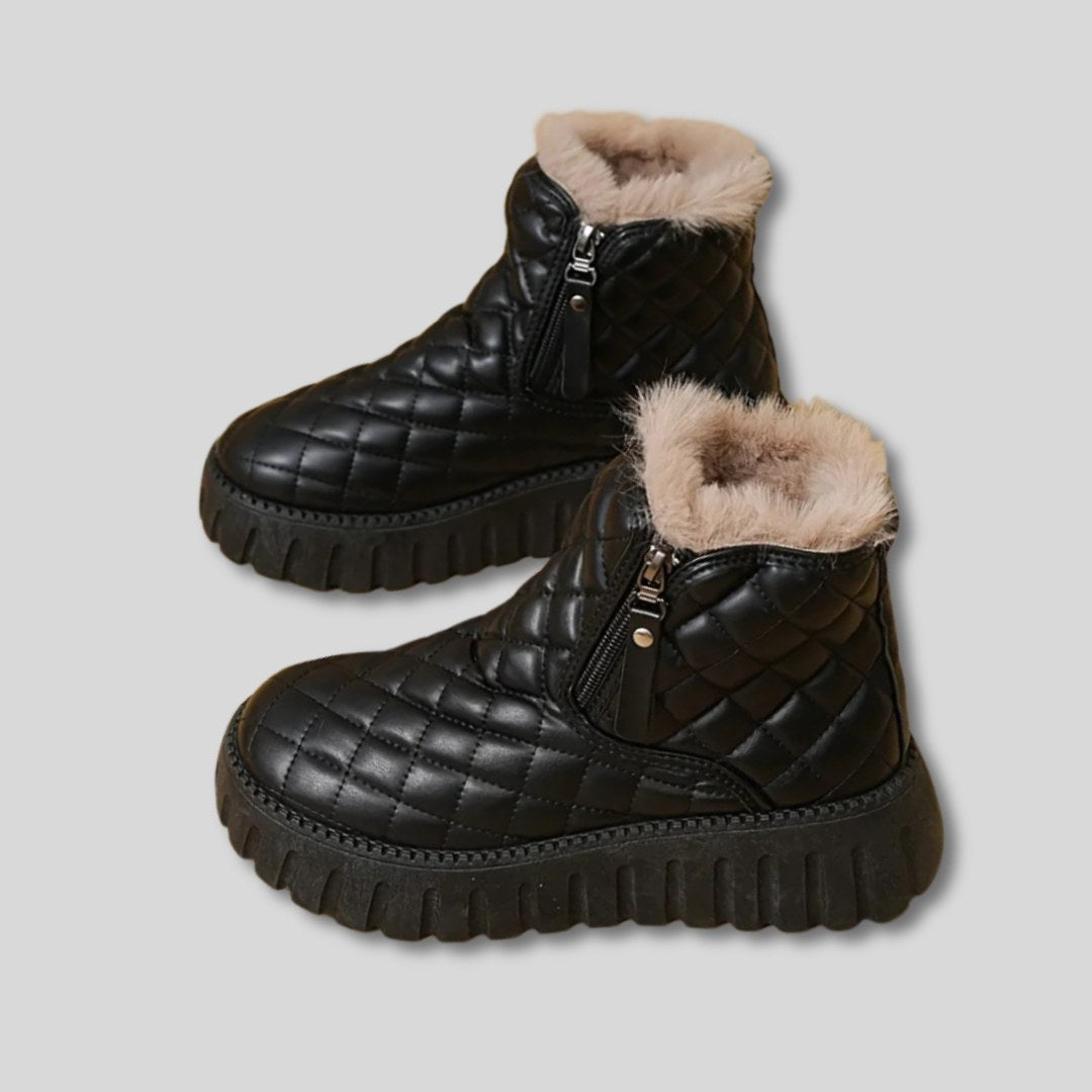 Brielle warm quilted platform winter snow boots — image 4