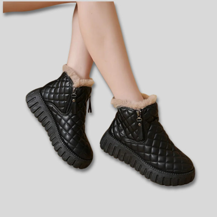 Brielle warm quilted platform winter snow boots — image 6