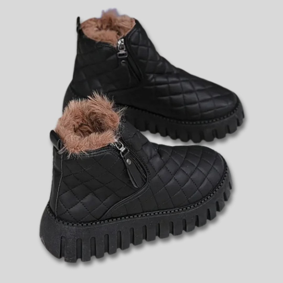 Brielle warm quilted platform winter snow boots — image 7