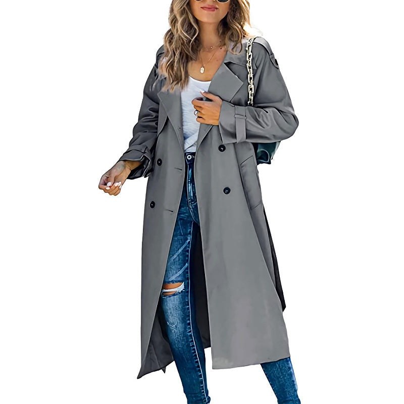 Caitlin classic long trench coat — image 4