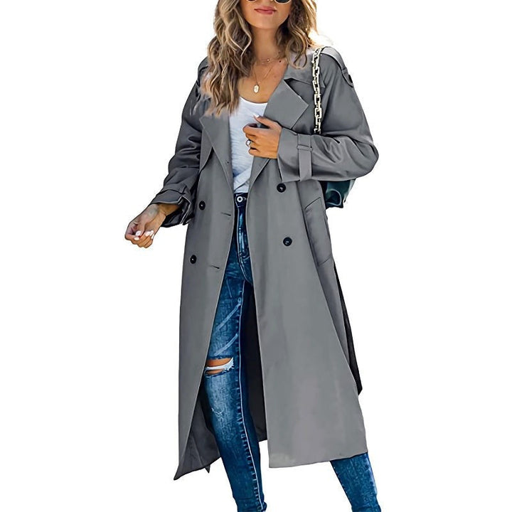 Caitlin classic long trench coat — image 4