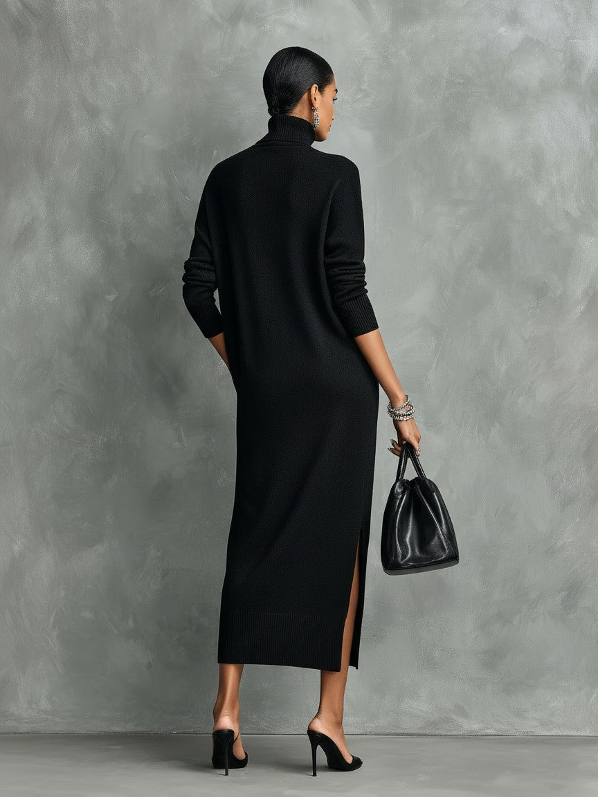 Callie turtleneck midi sweater dress — image 4