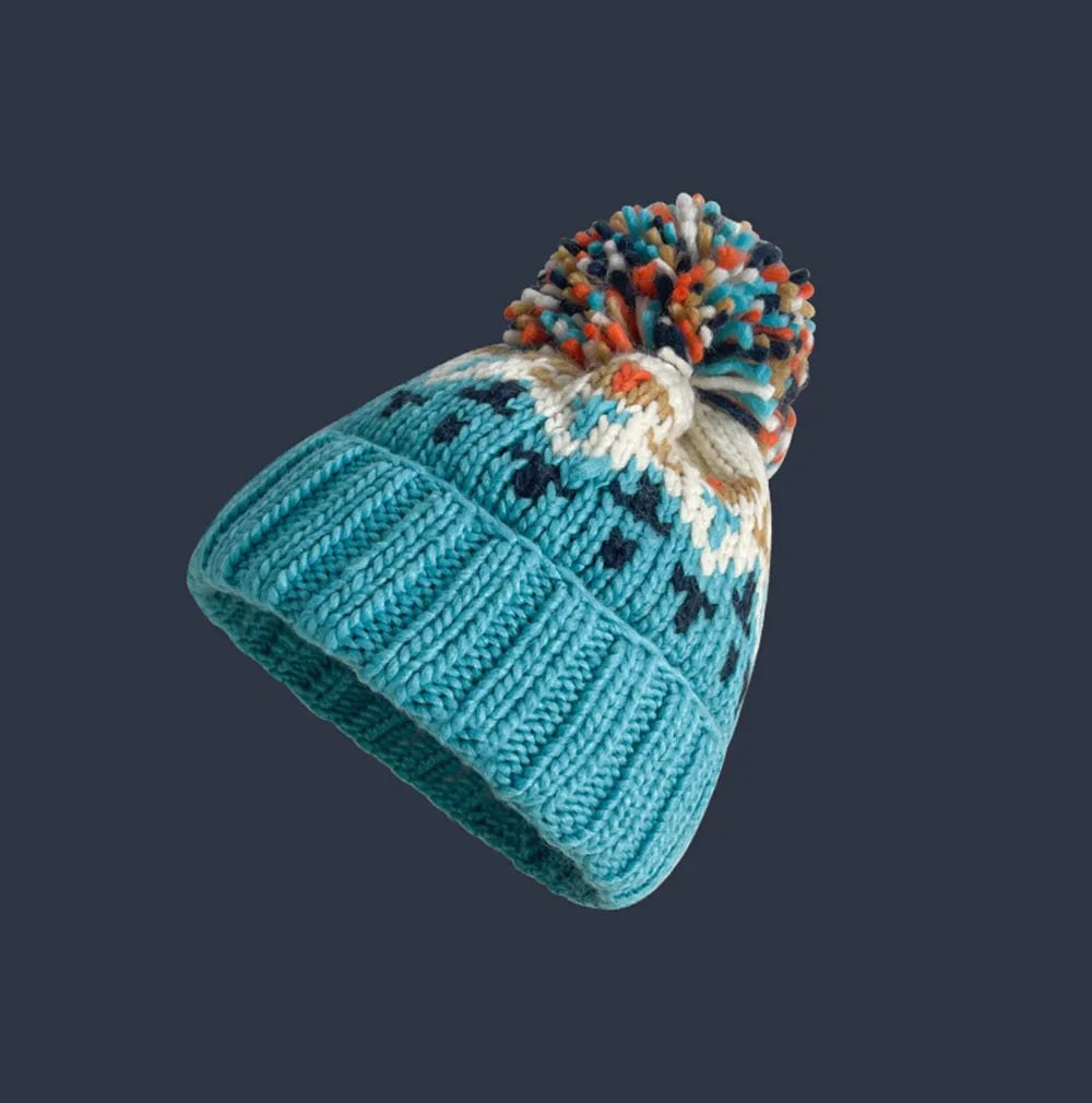 Carys chunky fair isle pom winter toque — image 5