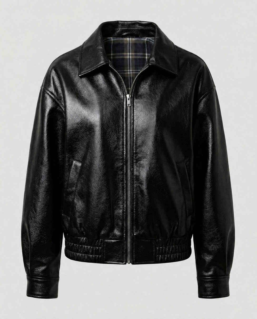Celeste cropped faux leather jacket — image 4