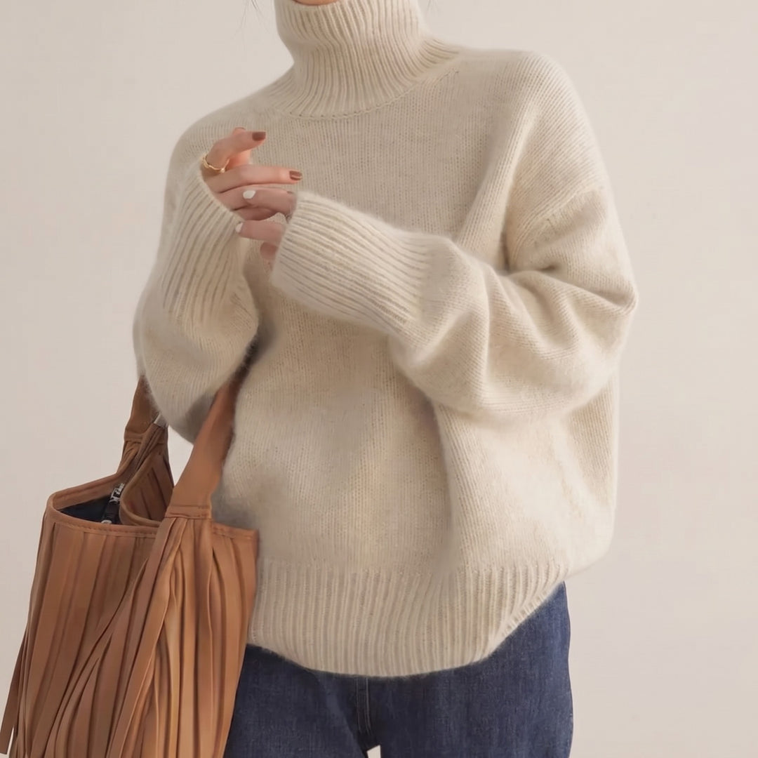 Clarissa cashmere blend turtleneck sweater — image 1