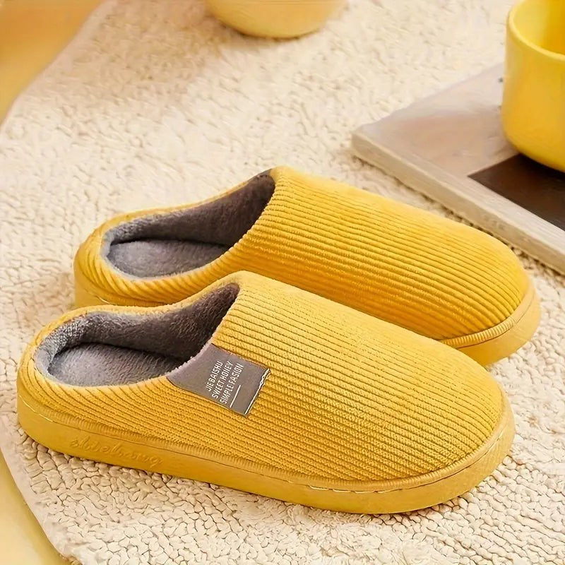 Amaline — Cozy Corduroy House Slippers for Women