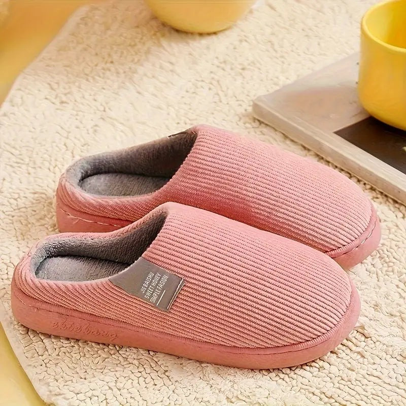 Amaline — Cozy Corduroy House Slippers for Women