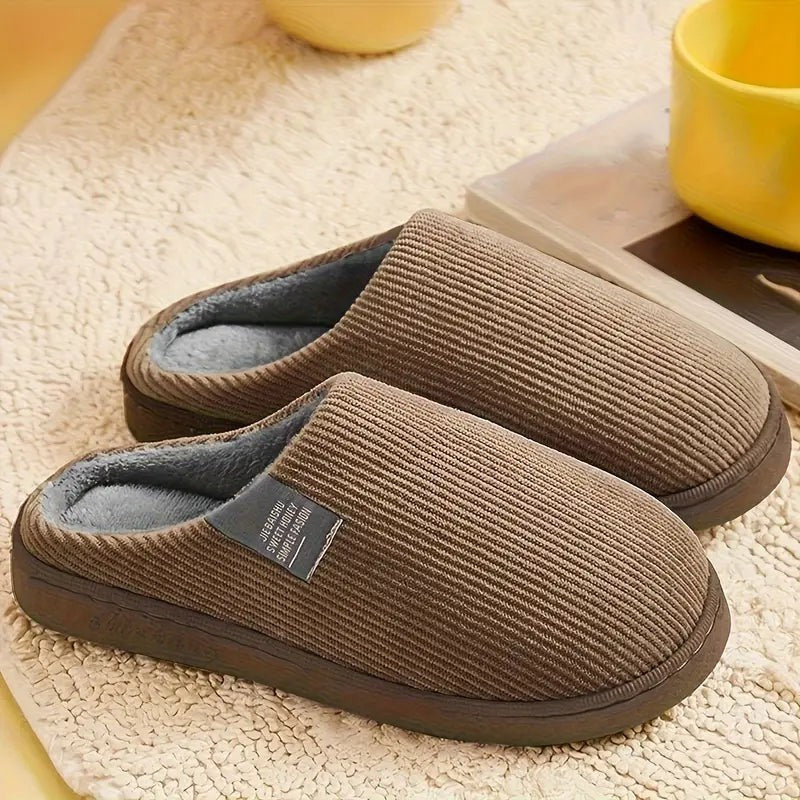 Amaline — Cozy Corduroy House Slippers for Women