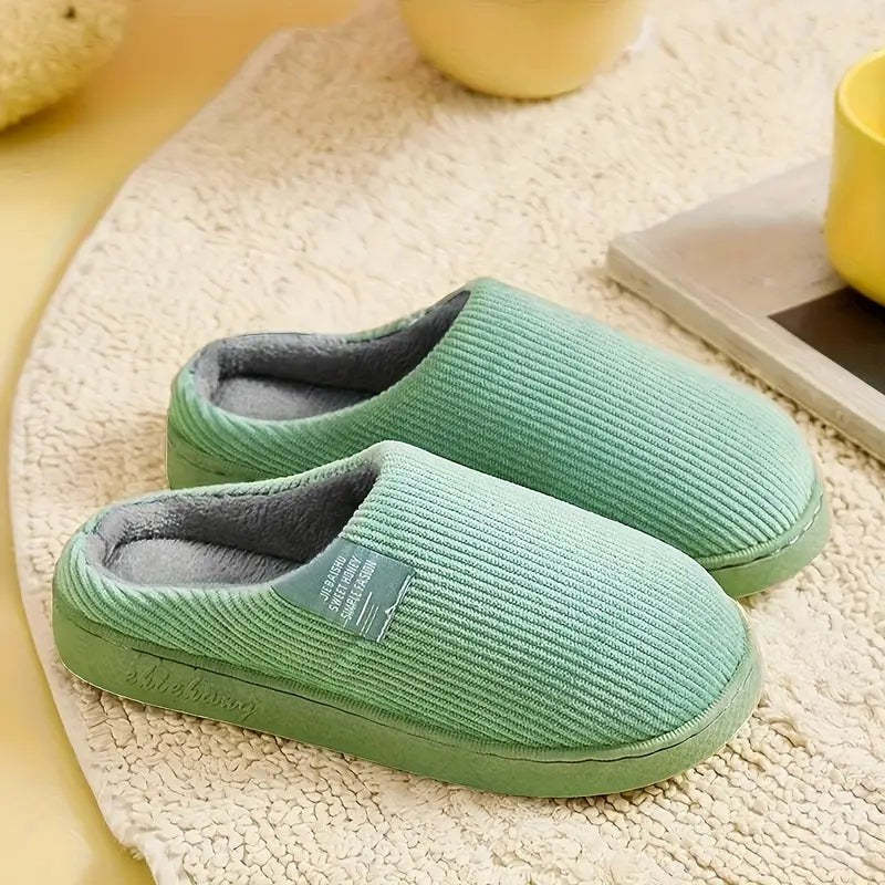 Amaline — Cozy Corduroy House Slippers for Women