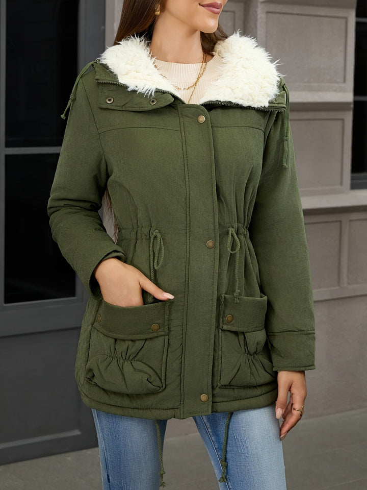 Rosaline — Cozy Hooded Winter Parka with Sherpa Collar for Women