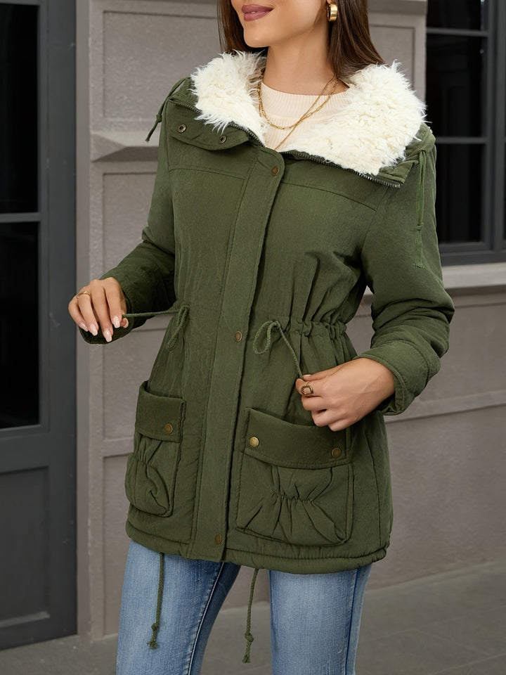 Rosaline — Cozy Hooded Winter Parka with Sherpa Collar for Women