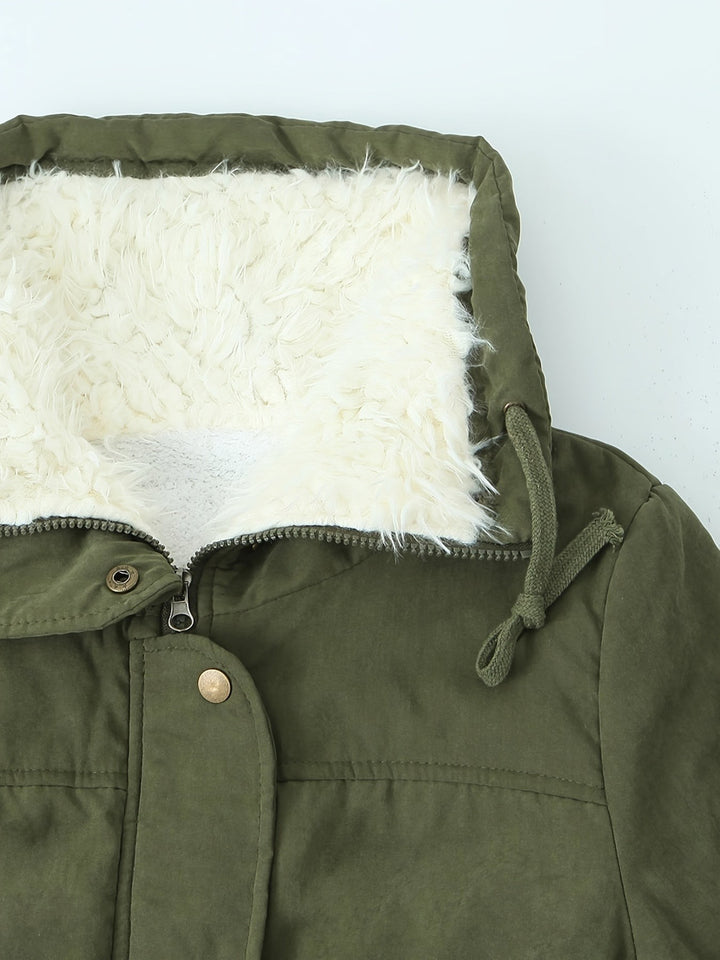 Rosaline — Cozy Hooded Winter Parka with Sherpa Collar for Women