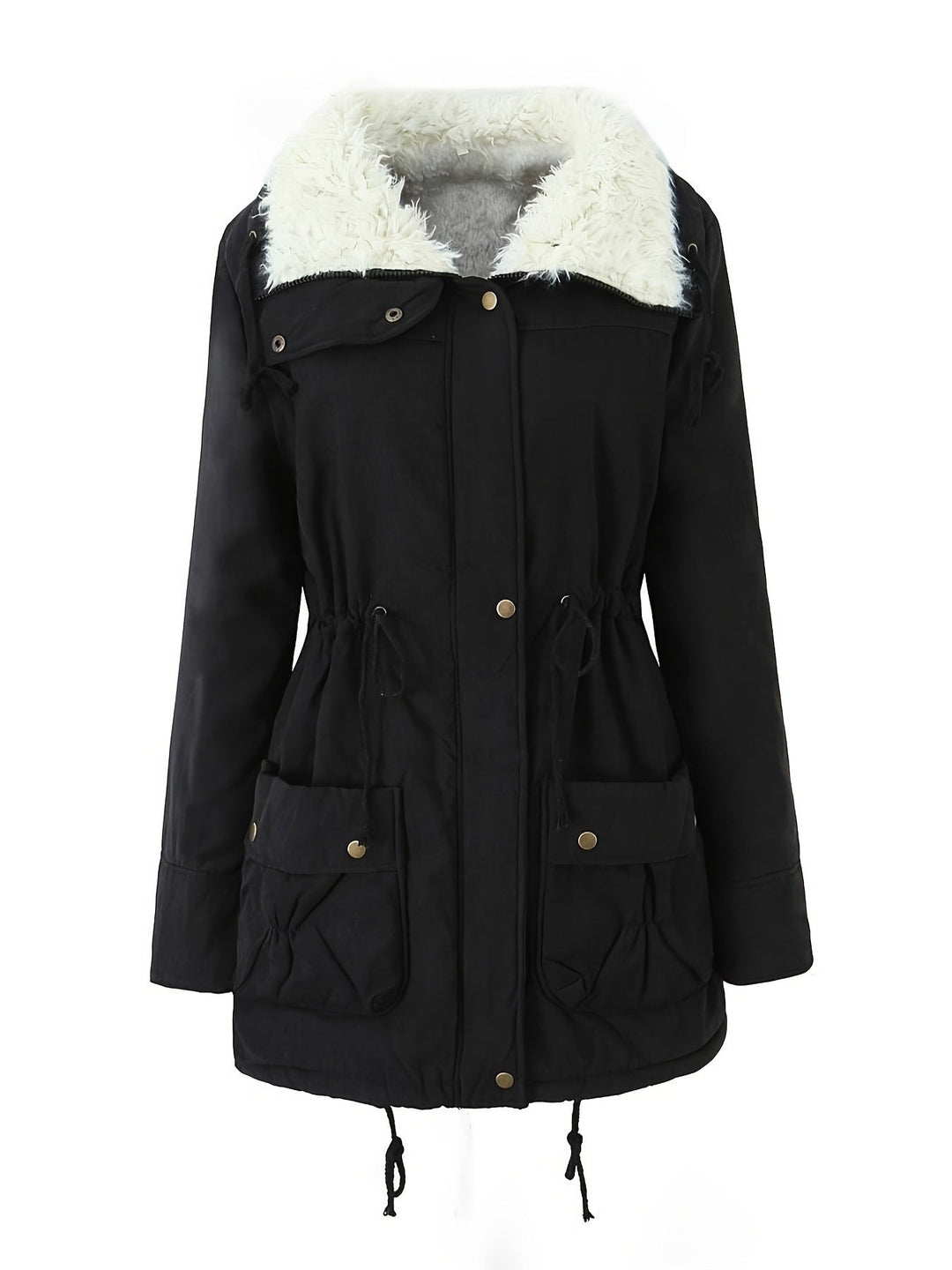 Rosaline — Cozy Hooded Winter Parka with Sherpa Collar for Women