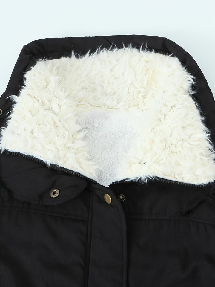 Rosaline — Cozy Hooded Winter Parka with Sherpa Collar for Women