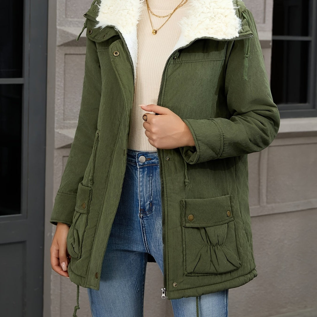 Rosaline — Cozy Hooded Winter Parka with Sherpa Collar for Women