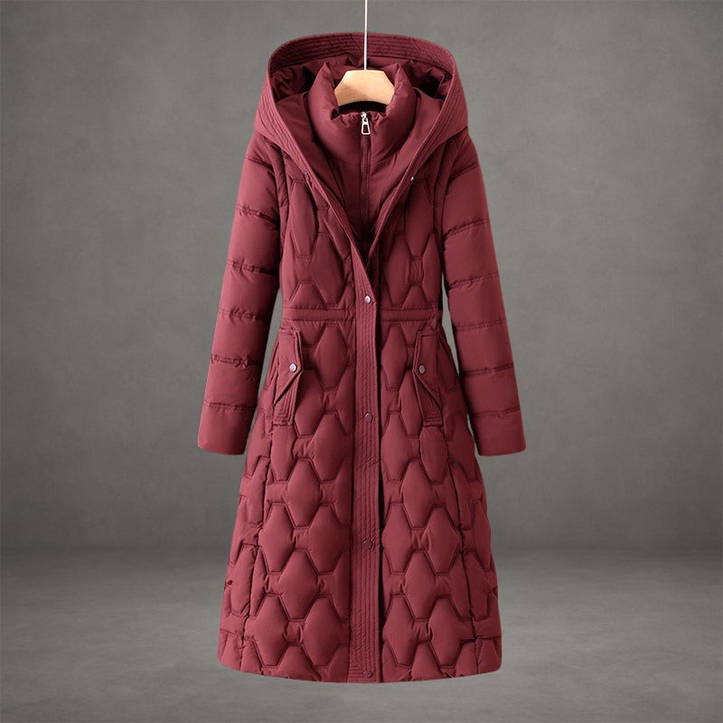 Daphne — Warm Long Quilted Puffer Coat for Women (5), StyleTruly