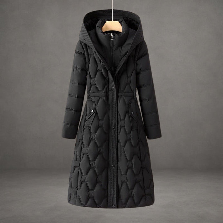 Daphne — Warm Long Quilted Puffer Coat for Women (8), StyleTruly