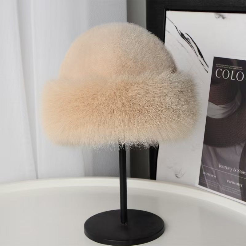 Salomee — Elegant Faux Fur Beanie Winter Hat for Women
