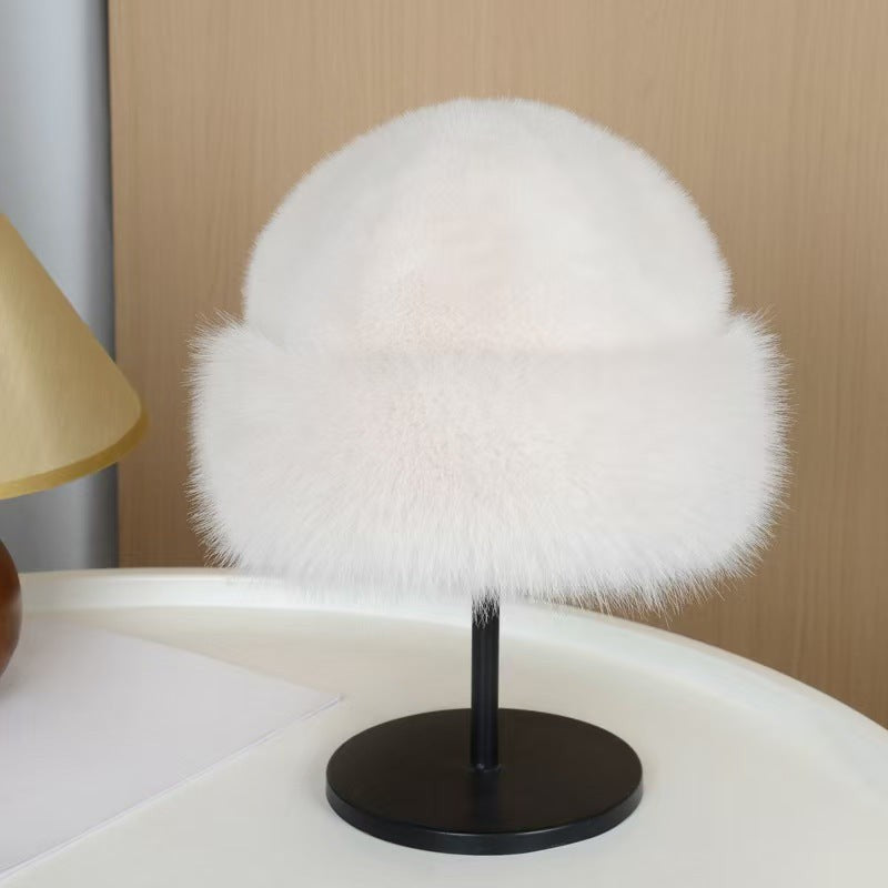 Salomee — Elegant Faux Fur Beanie Winter Hat for Women