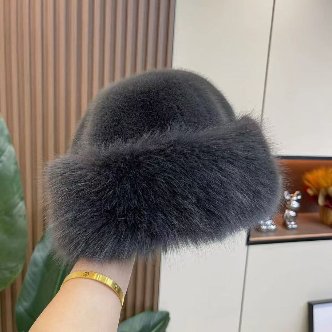 Salomee — Elegant Faux Fur Beanie Winter Hat for Women