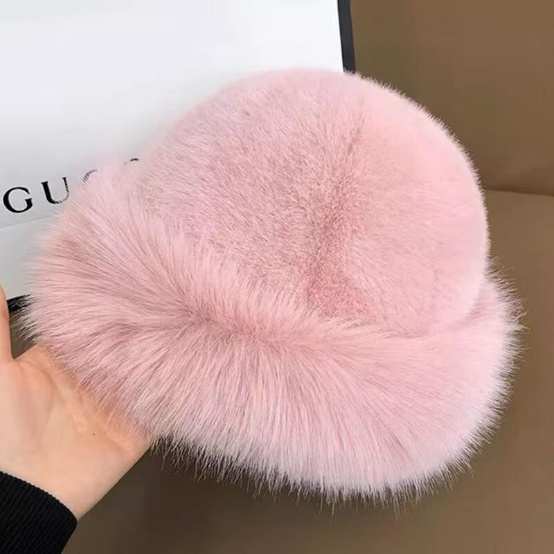 Salomee — Elegant Faux Fur Beanie Winter Hat for Women