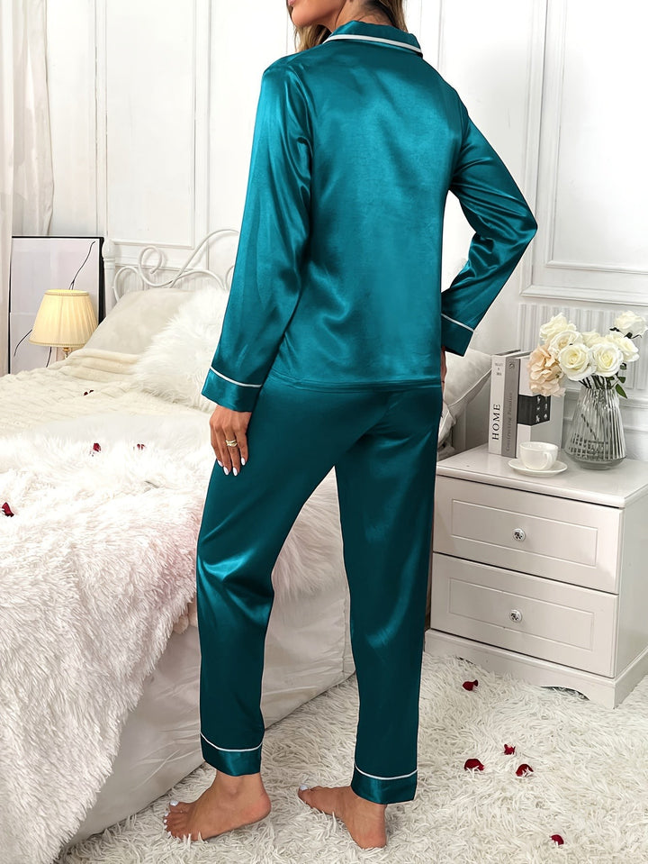 Doriane — Elegant Long Sleeve Two Piece Lounge Set for Women