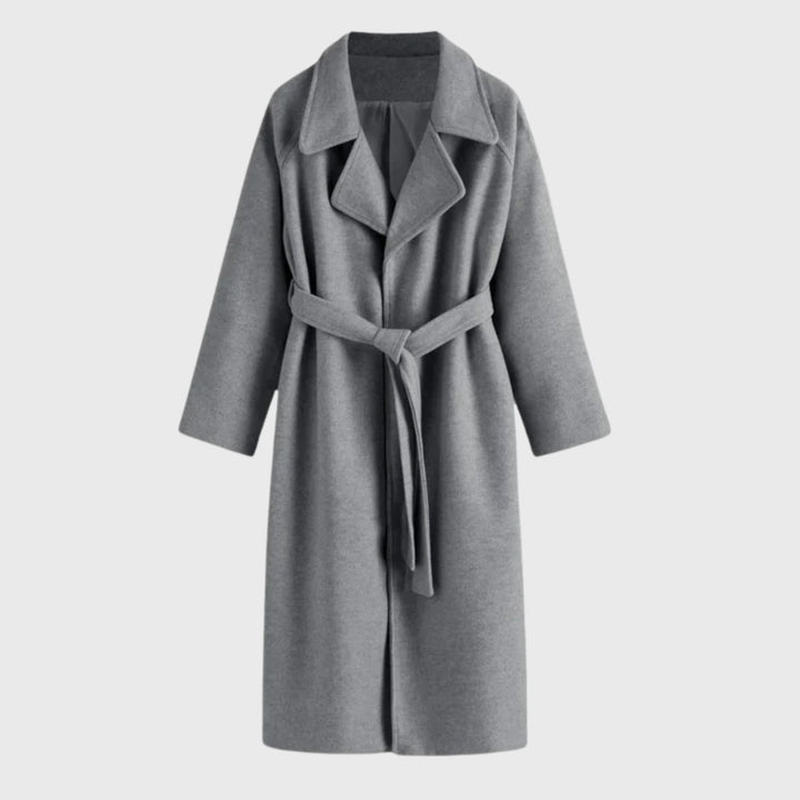Eleonie Belted Tailored Wool Blend Winter Coat for Women