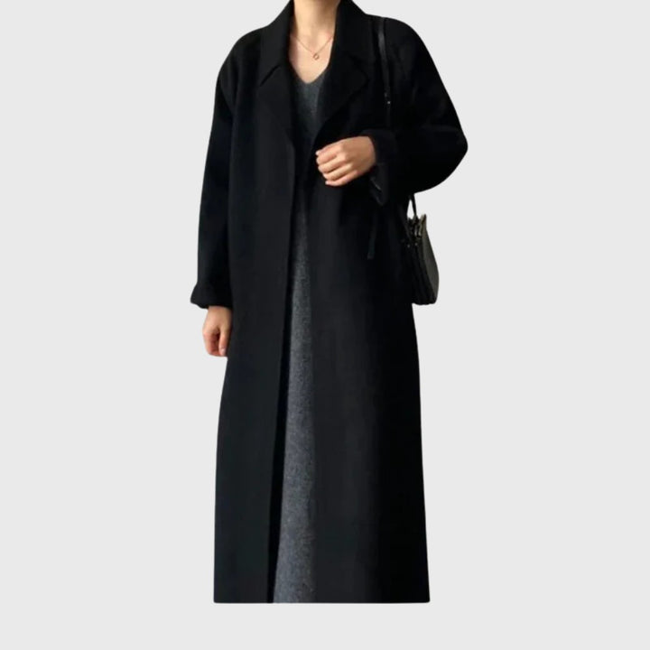 Eleonie Belted Tailored Wool Blend Winter Coat for Women