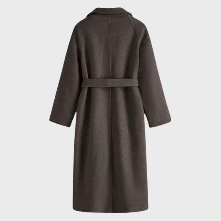 Eleonie Belted Tailored Wool Blend Winter Coat for Women