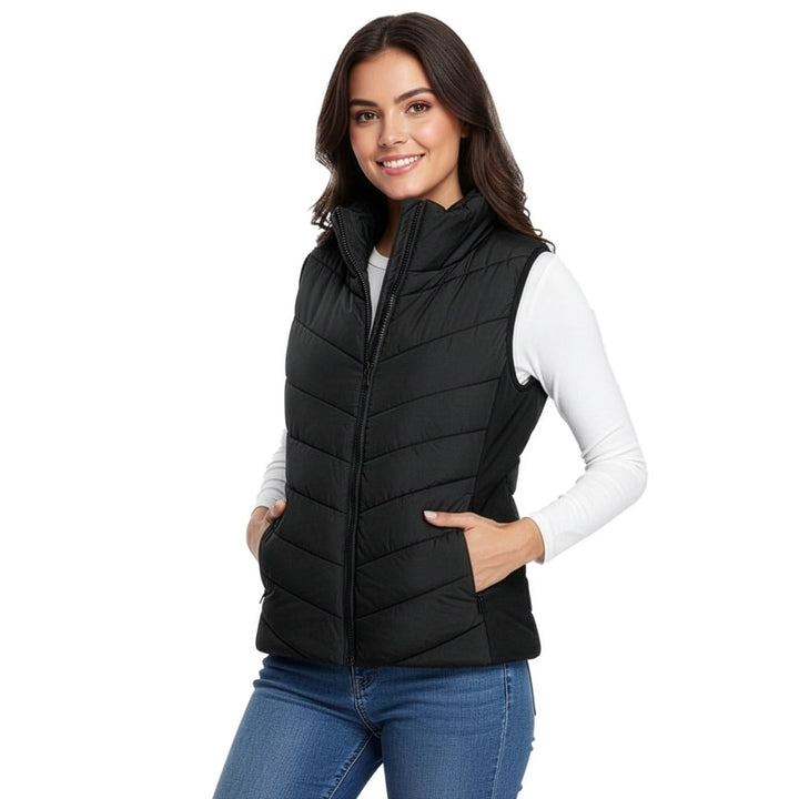 Farrah slim insulated puffer vest — image 1