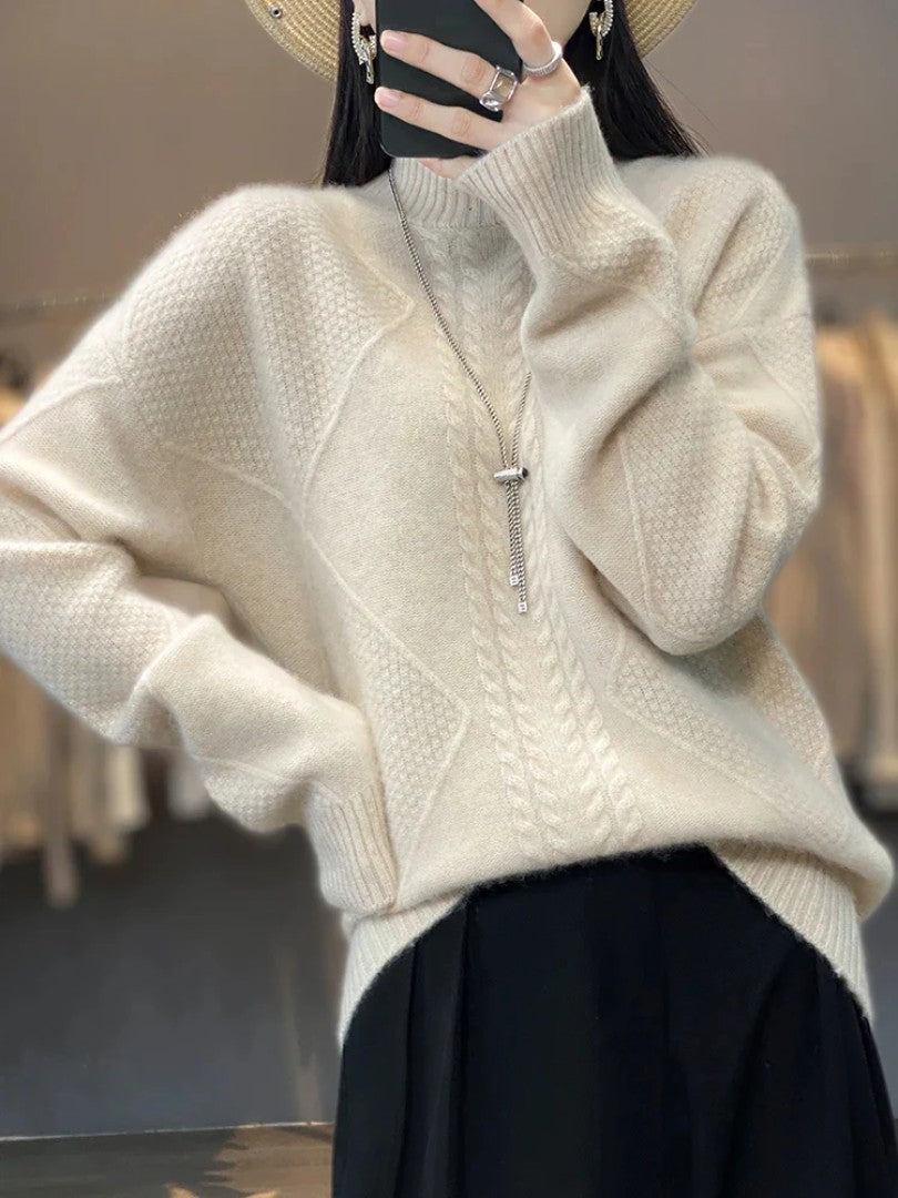Soft Cashmere Turtleneck Sweater for Women