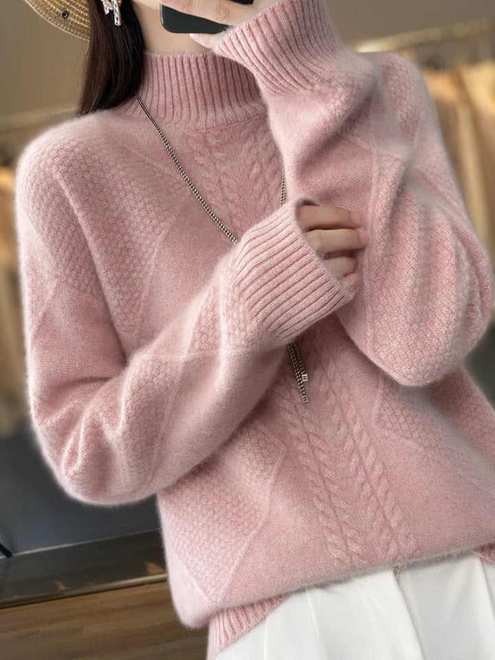 Soft Cashmere Turtleneck Sweater for Women