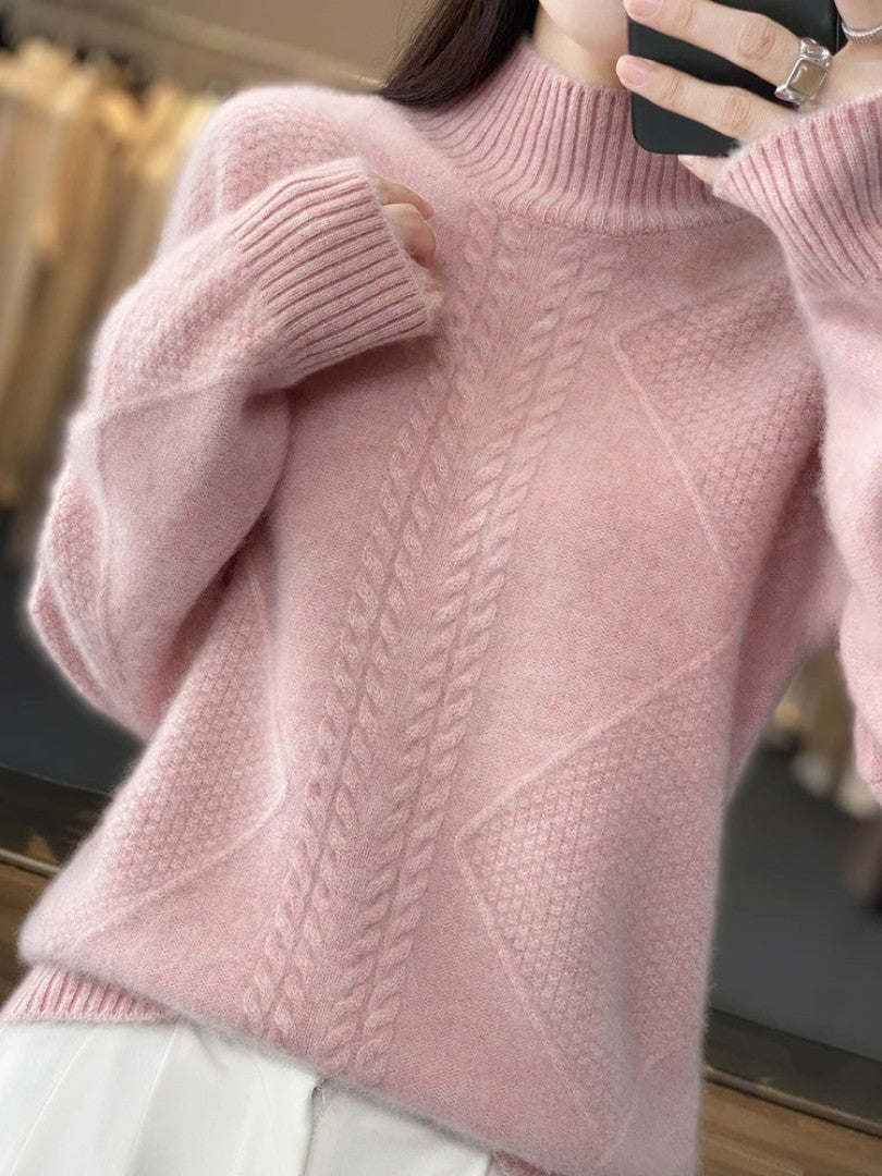 Soft Cashmere Turtleneck Sweater for Women