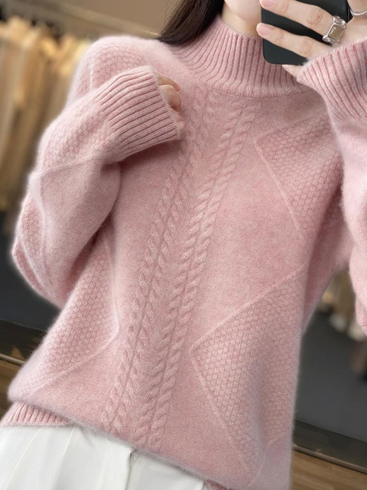 Soft Cashmere Turtleneck Sweater for Women