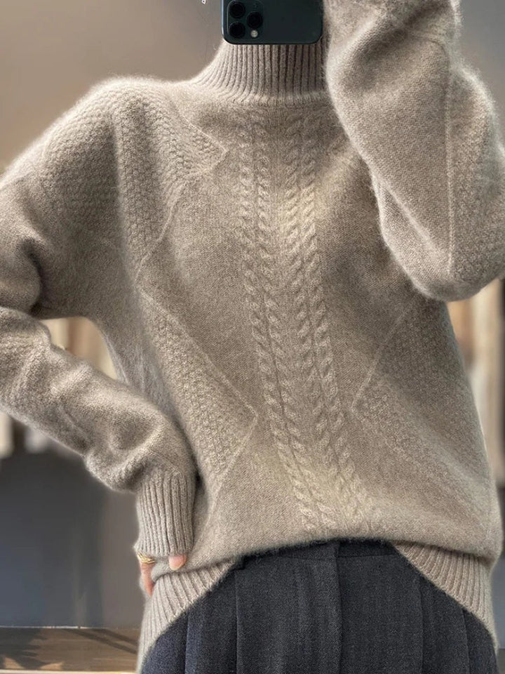 Soft Cashmere Turtleneck Sweater for Women