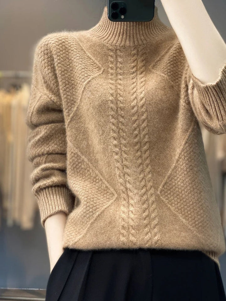 Soft Cashmere Turtleneck Sweater for Women